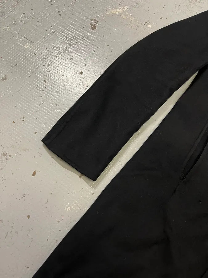 AW2013 Jil Sander Double-Breasted Unlined Black Wool Coat sohBoXN 4
