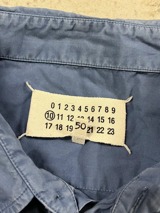 AW2013 Maison Margiela Blue Signature Shirt evFSFYA 6