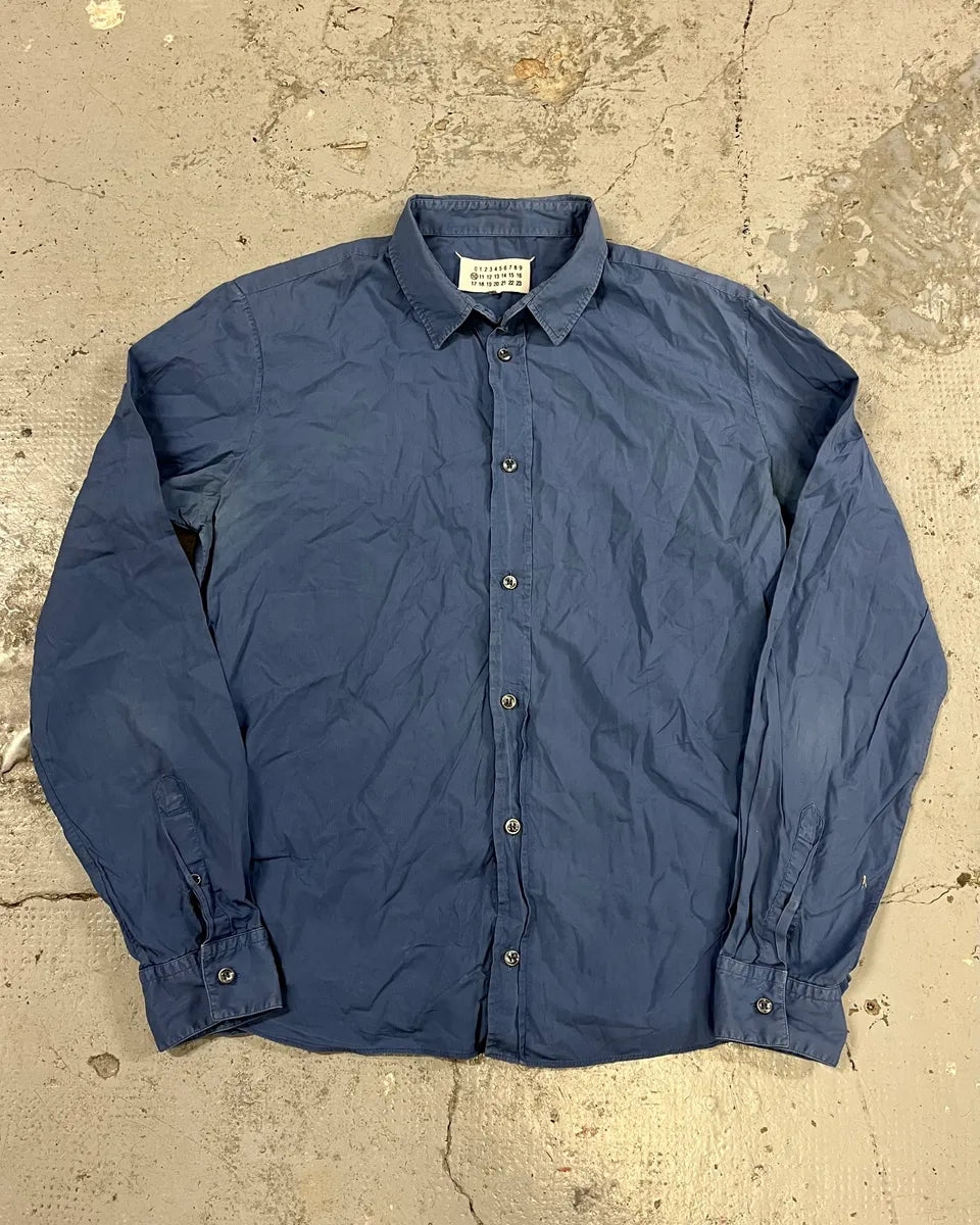 AW2013 Maison Margiela Blue Signature Shirt evFSFYA 0