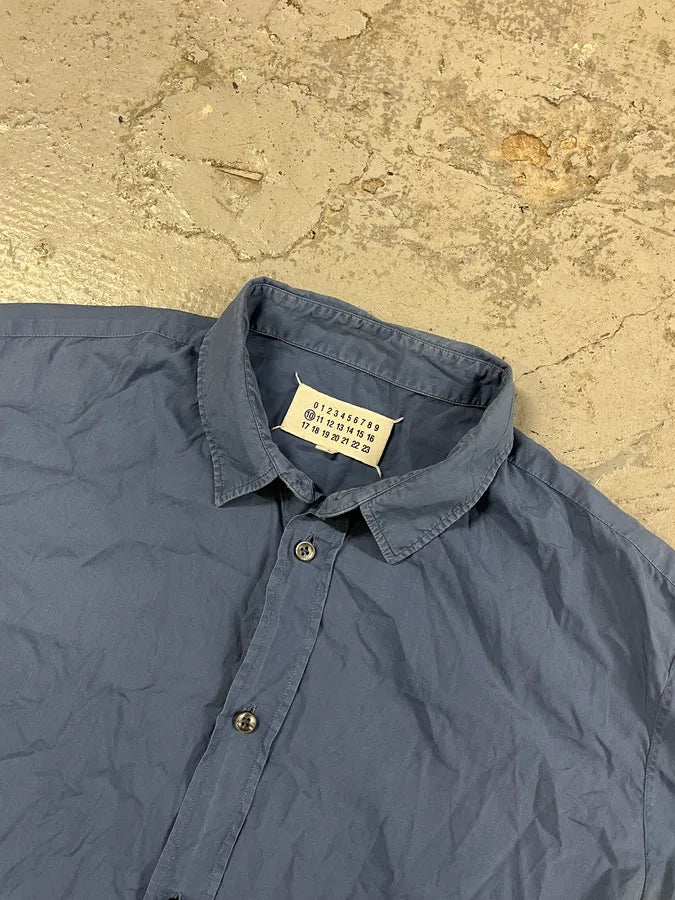 AW2013 Maison Margiela Blue Signature Shirt evFSFYA 3
