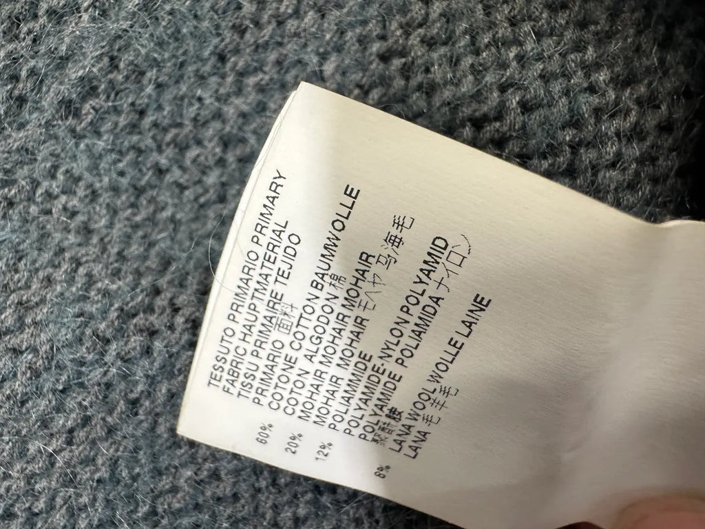 AW2013 Margiela MM6 Wool Blue Green Woven Zip-Up (S) 10