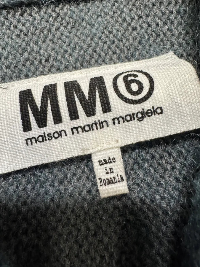 AW2013 Margiela MM6 Wool Blue Green Woven Zip-Up (S) 6