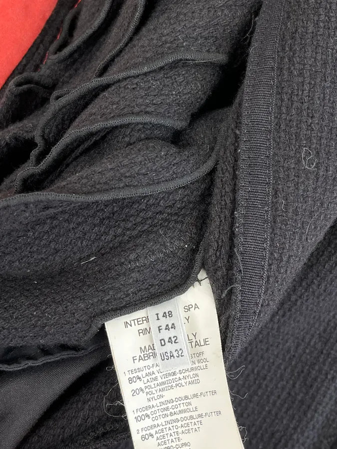 AW2013 Marithé + François Girbaud Black Wool Officer Jacket zOrcrQm 10