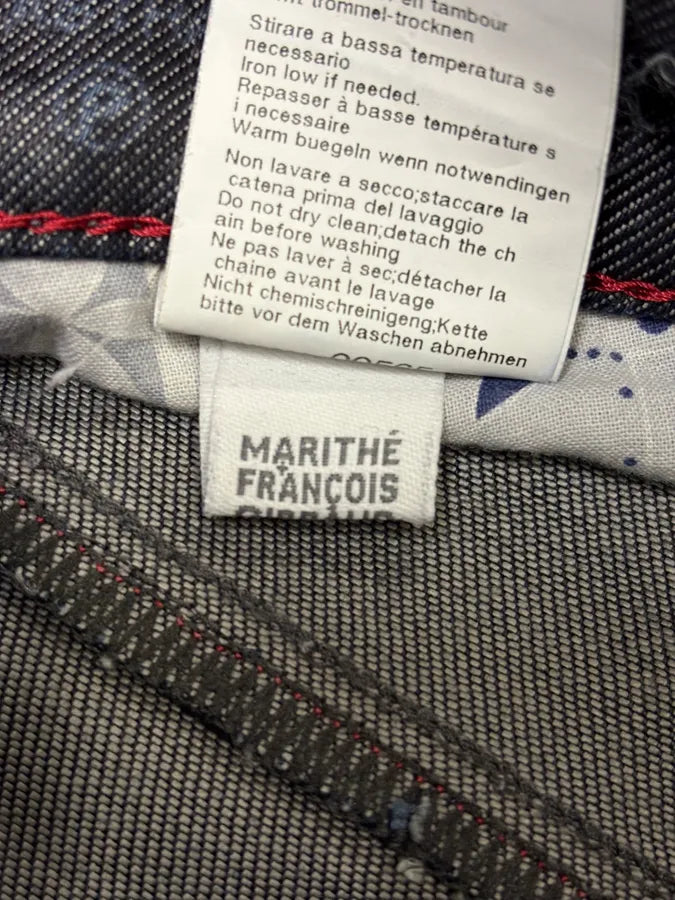 AW2013 Marithé + François Girbaud Navy Waxed Effect Checkered Pants MgUTgSv 11