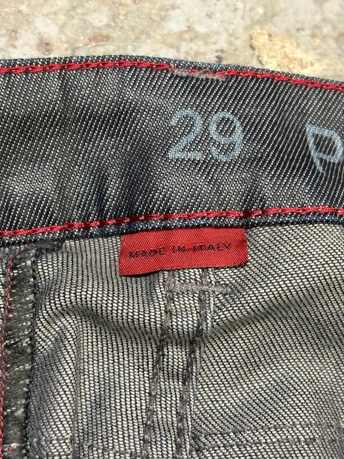 AW2013 Marithé + François Girbaud Navy Waxed Effect Checkered Pants MgUTgSv 8