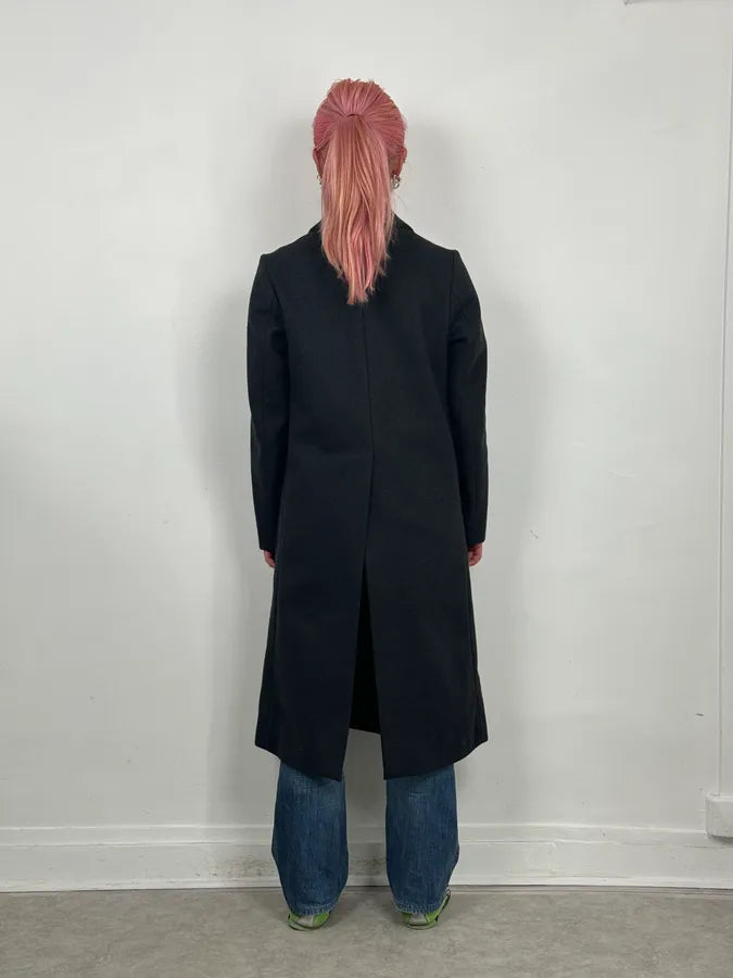 AW2013 Marni Dark Grey Wool Classy Long Coat sDQTzAq 2