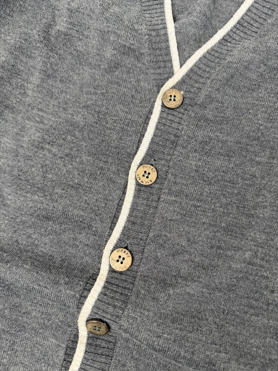 AW2013 Pierre Balmain White & Grey Minimalist Cardigan SsICcVR 10