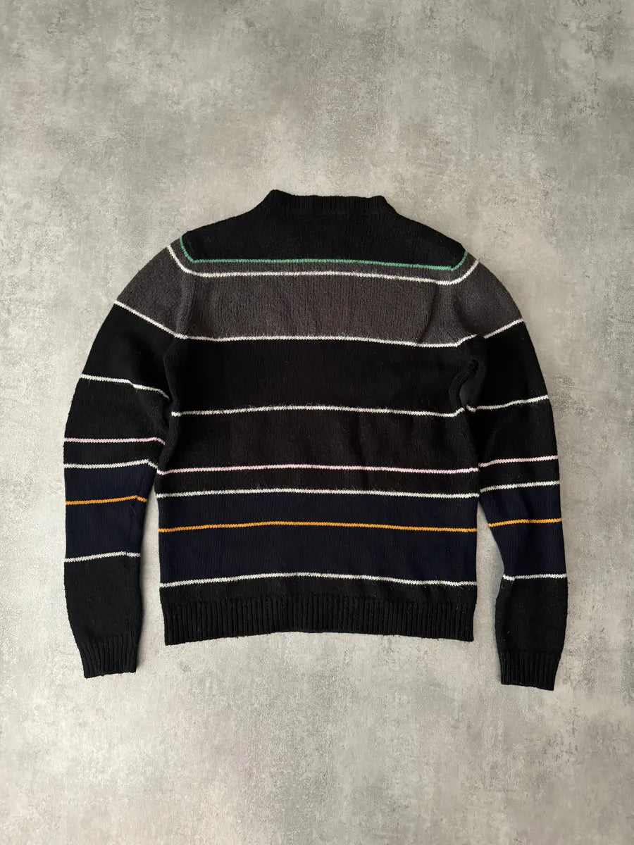 AW2013 Raf Simons Striped Mohair-Blend Sweater wNMAwAU 3