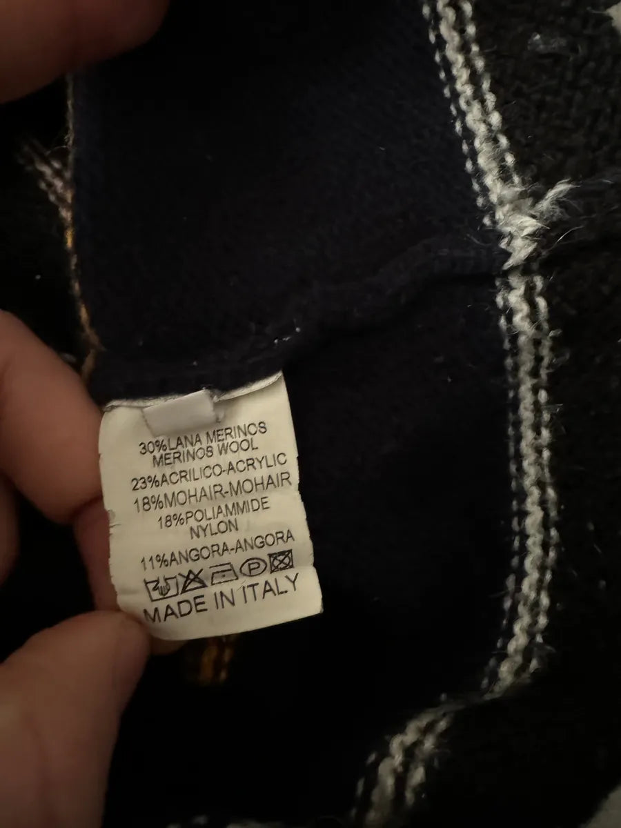 AW2013 Raf Simons Striped Mohair-Blend Sweater wNMAwAU 7