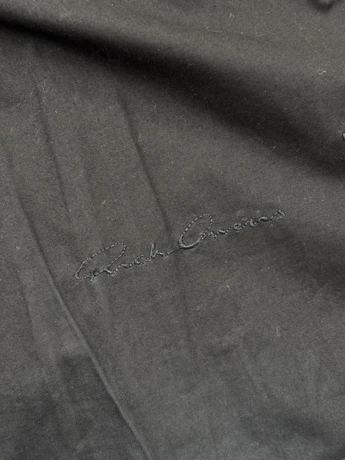 AW2013 Rick Owens Black Fur Hybrid Leather Jacket czgiBVn 11