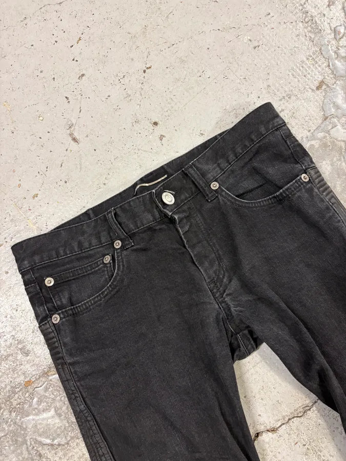 AW2013 Saint Laurent SLP04 Black Zips Biker Jeans by Hedi Slimane UKYTFPO 6