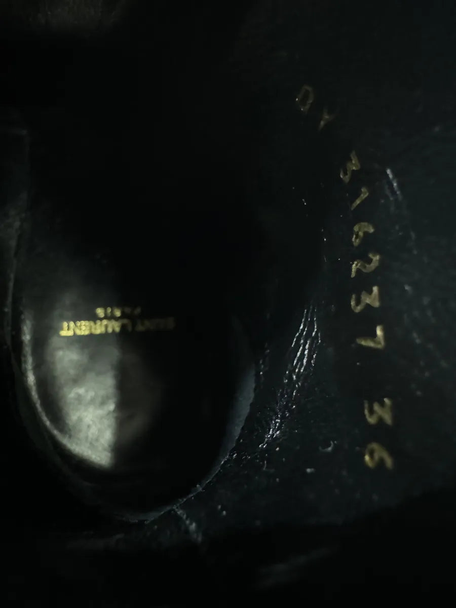 AW2013 Saint Laurent Jodhpur Dark Suede Ankle Boots by Hedi Slimane lvkXPnU 6