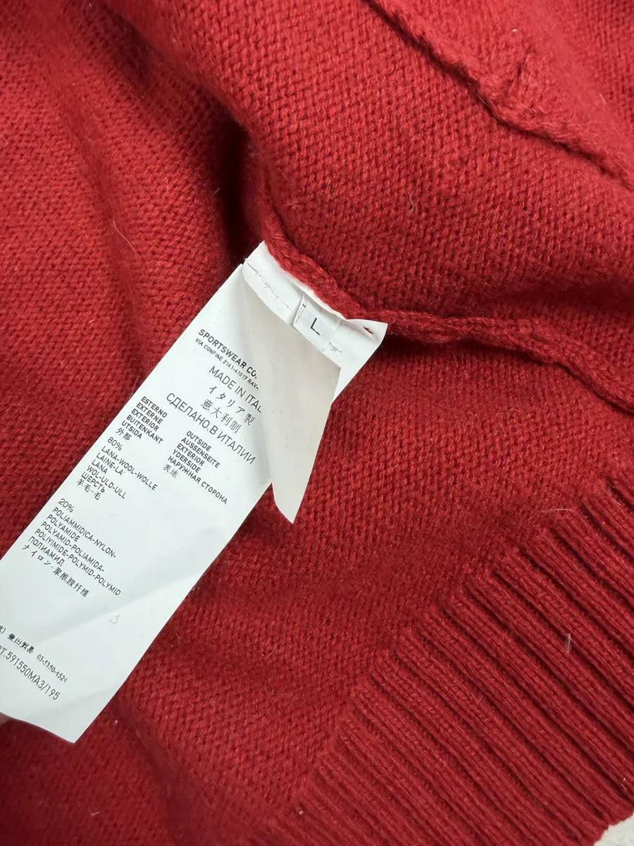 AW2013 Stone Island Red Wool Tactical Hooded Zip-up Jacket UixzEpp 11