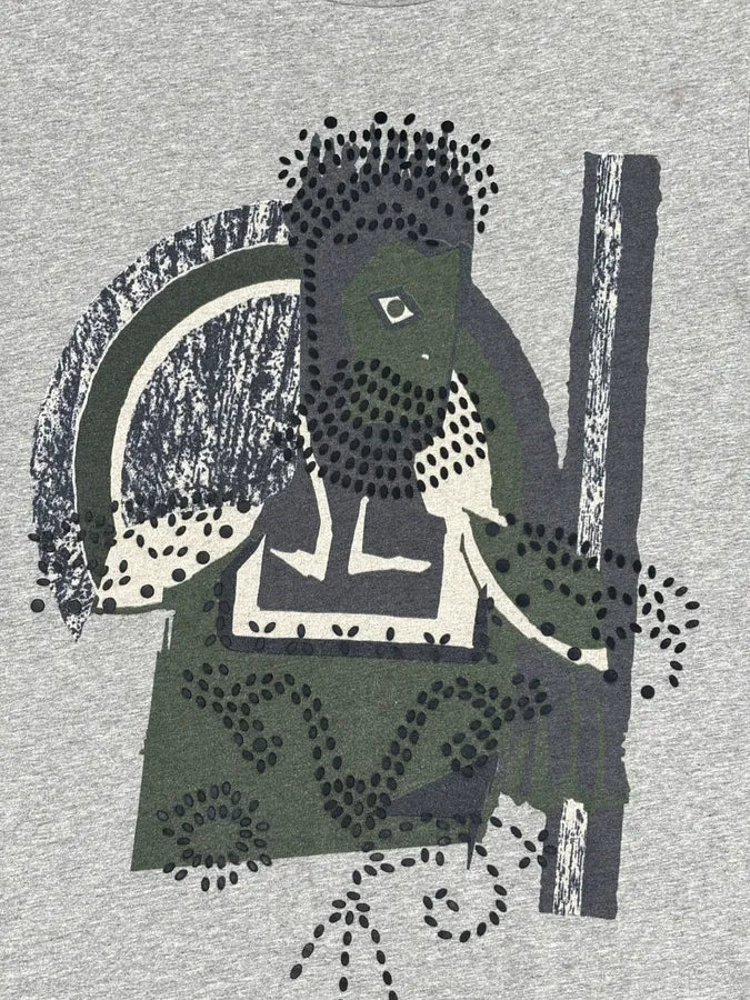 AW2013/2014 Balenciaga Grey Cotton Graphic Print T-Shirt oapllrz 6