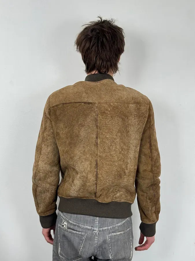 AW2014 Acne Studios Brown Shearling Leather Jacket buCWimk 2