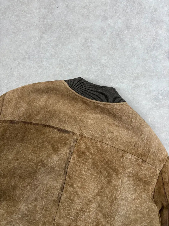 AW2014 Acne Studios Brown Shearling Leather Jacket buCWimk 5