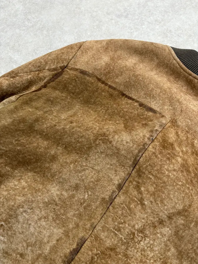 AW2014 Acne Studios Brown Shearling Leather Jacket buCWimk 6
