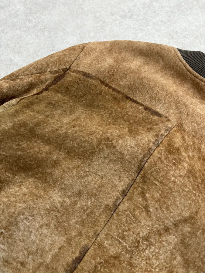 AW2014 Acne Studios Brown Shearling Leather Jacket buCWimk 6