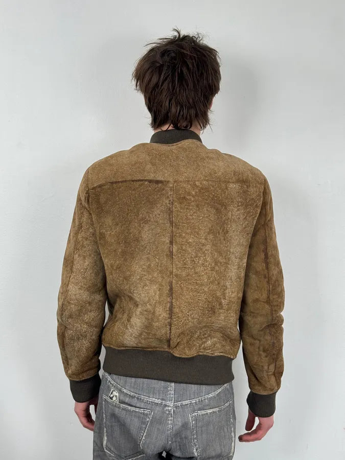 AW2014 Acne Studios Brown Shearling Leather Jacket buCWimk 2