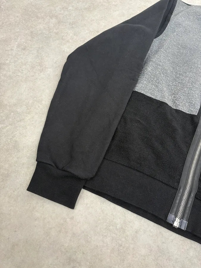 AW2014 Balenciaga Grey & Black Zip-up Sweater BjjUSdm 6