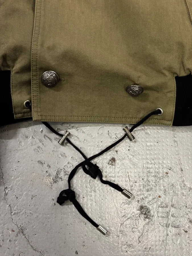 AW2014 Balmain Military Green Officer Jacket coTealE 14