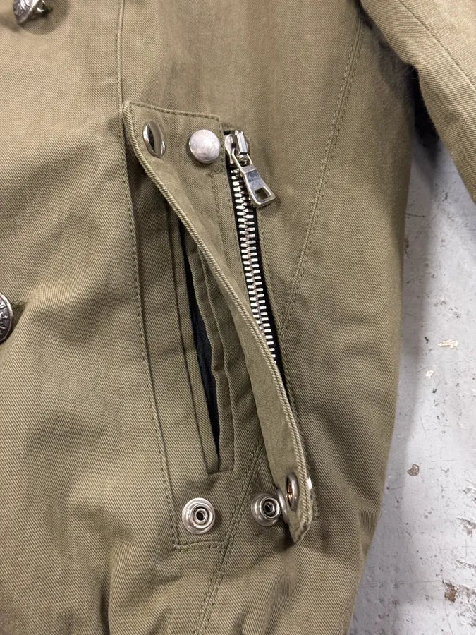 AW2014 Balmain Military Green Officer Jacket coTealE 13