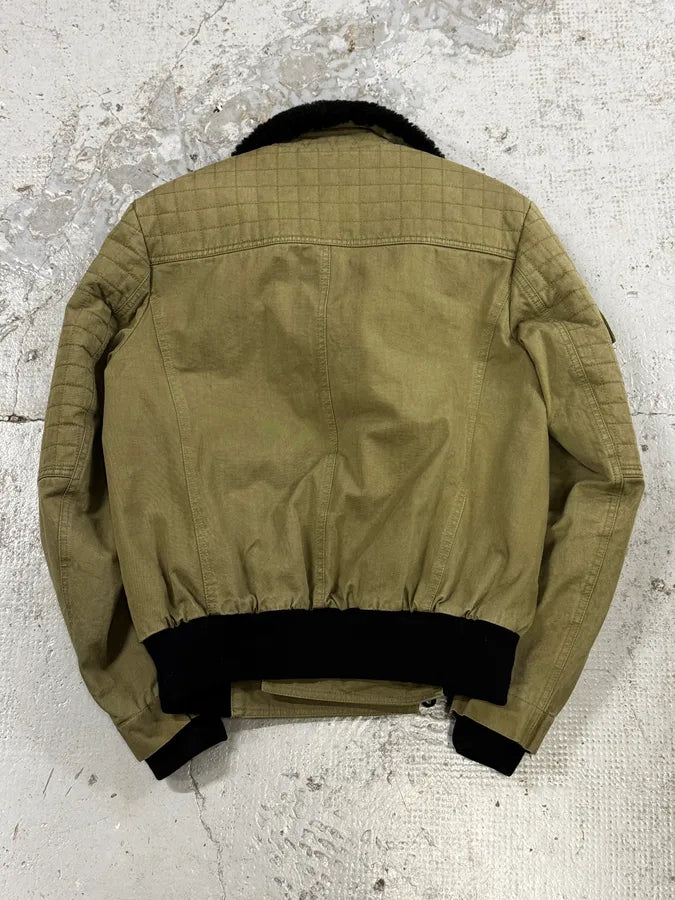 AW2014 Balmain Military Green Officer Jacket coTealE 4