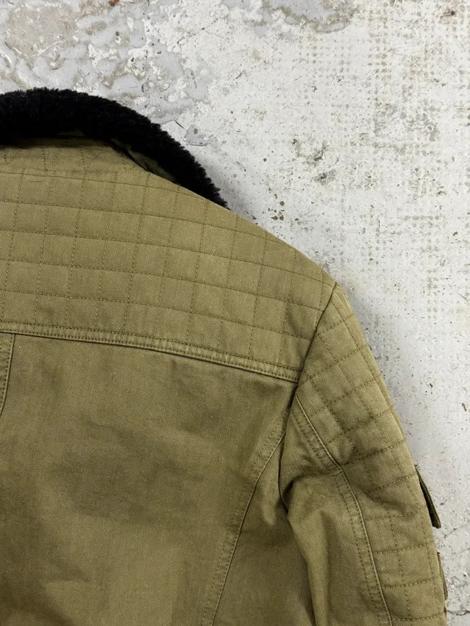 AW2014 Balmain Military Green Officer Jacket coTealE 11