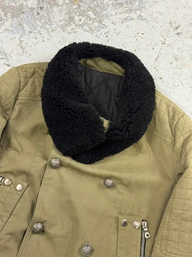 AW2014 Balmain Military Green Officer Jacket coTealE 8