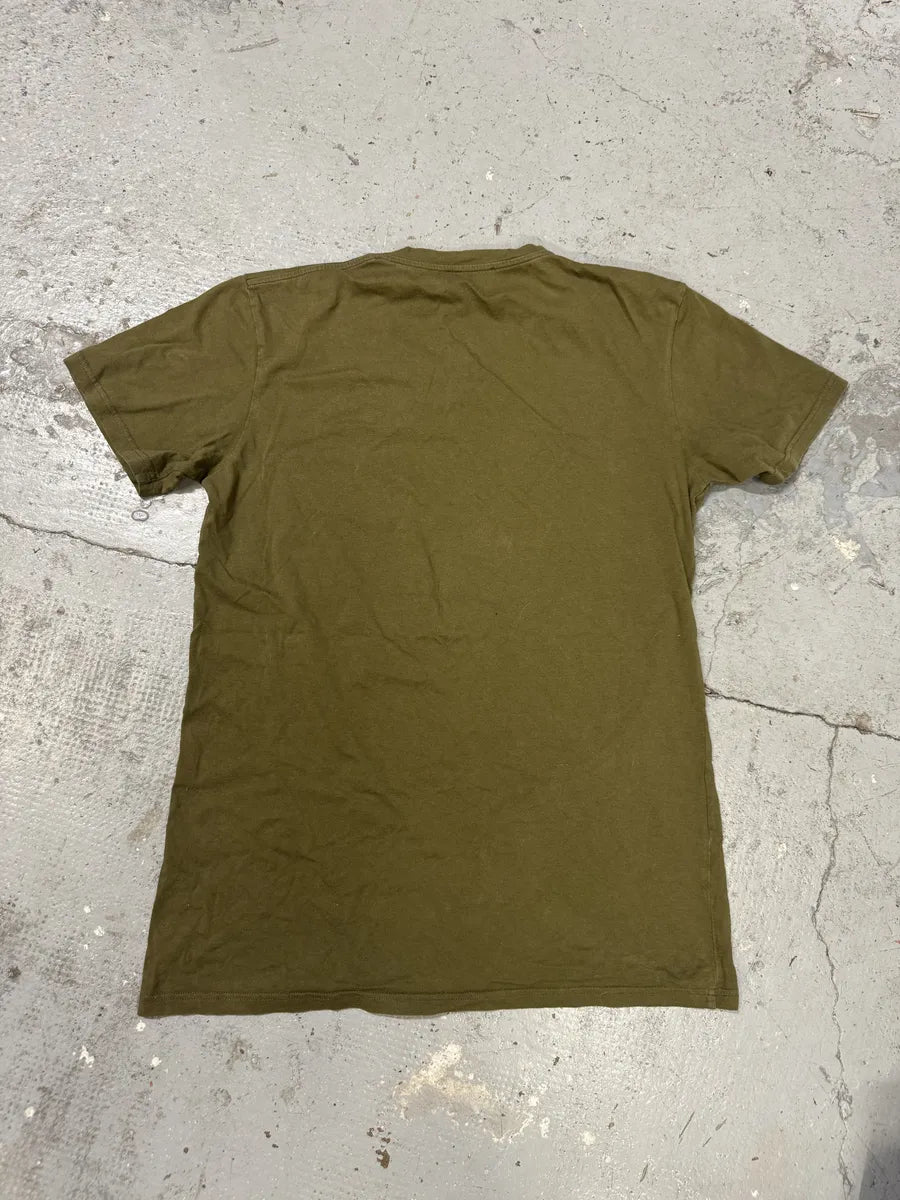 AW2014 Balmain Olive Green Eagle Dynastic T-Shirt HxvsCPo 1