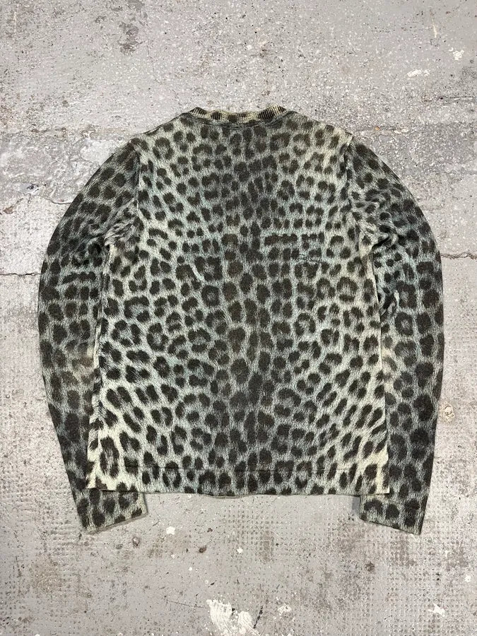AW2014 Cavalli Green Leopard Cardigan pXUrNsi 1