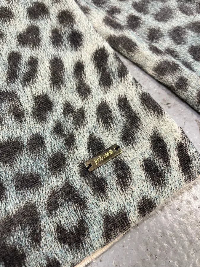 AW2014 Cavalli Green Leopard Cardigan pXUrNsi 6