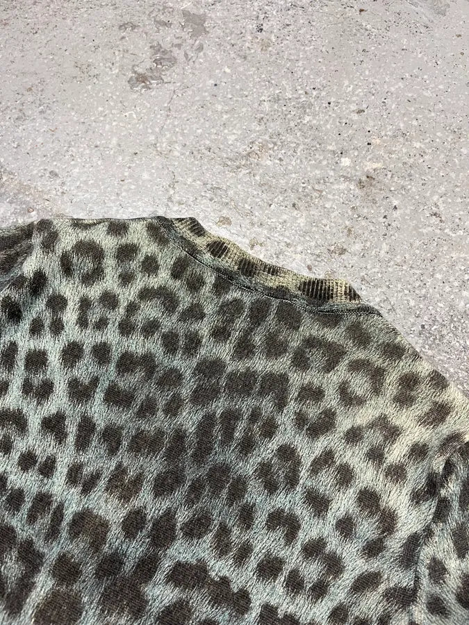 AW2014 Cavalli Green Leopard Cardigan (XS) pXUrNsi 9