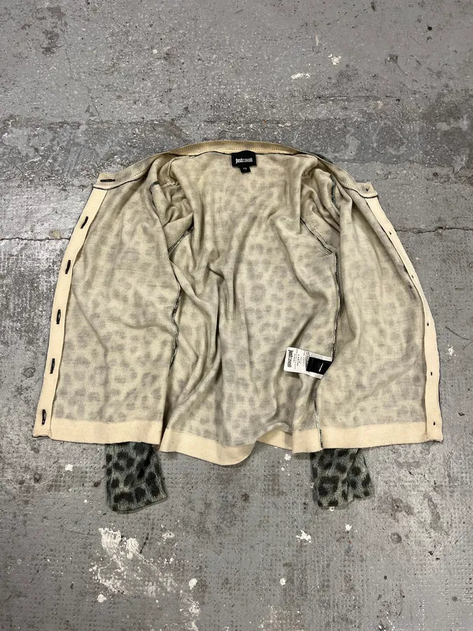 AW2014 Cavalli Green Leopard Cardigan (XS) pXUrNsi 10