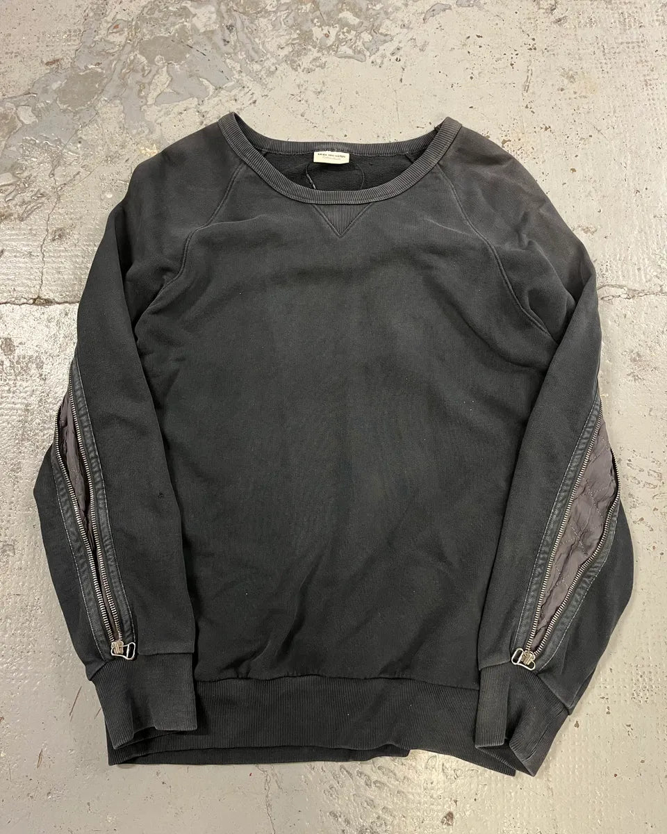 AW2014 Dries Van Noten Back-zip Grey Sweater hgvxszq 1
