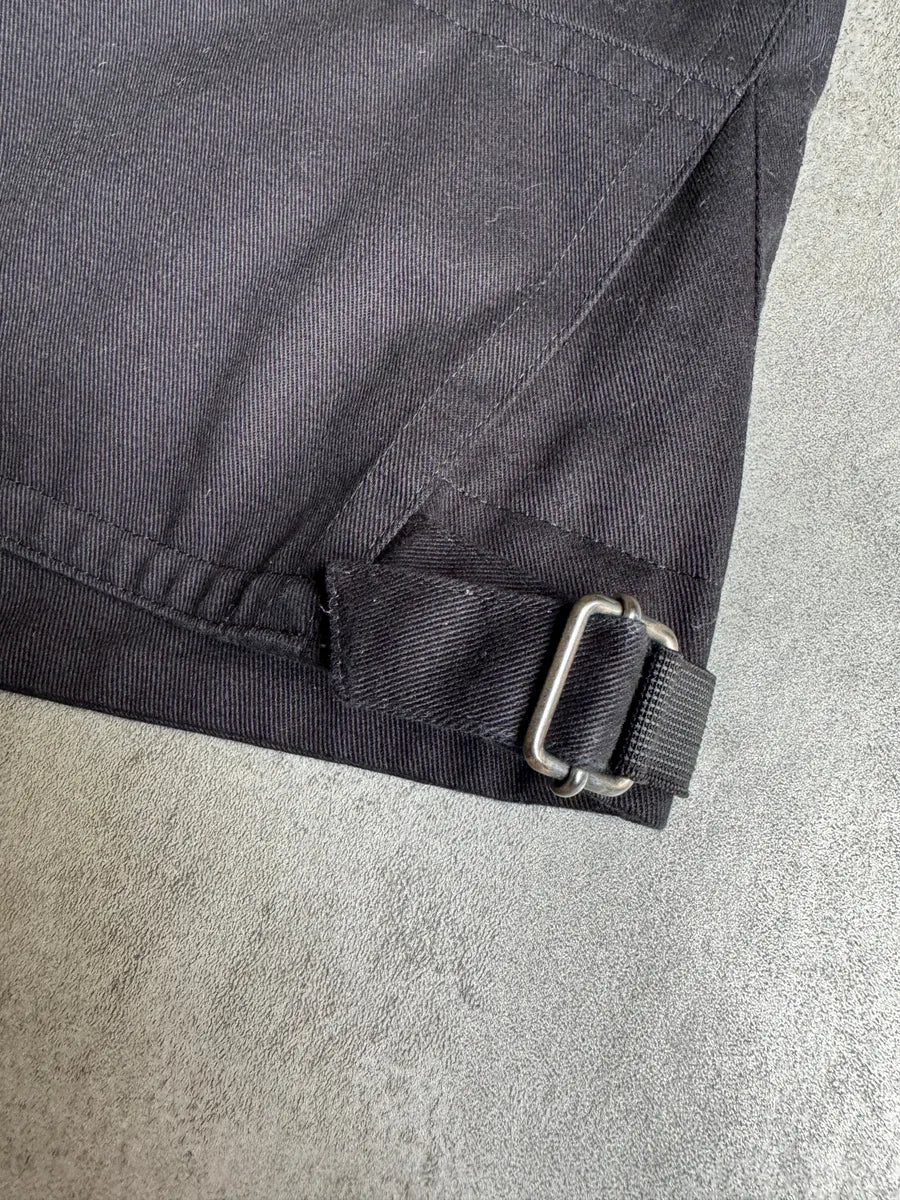 AW2014 Dries Van Noten Suede Hybride Asymmetrical Navy Vest yAVolfW 3