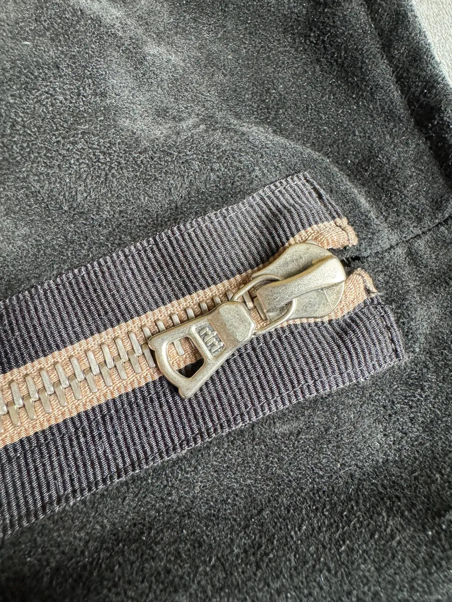 AW2014 Dries Van Noten Suede Hybride Asymmetrical Navy Vest yAVolfW 8