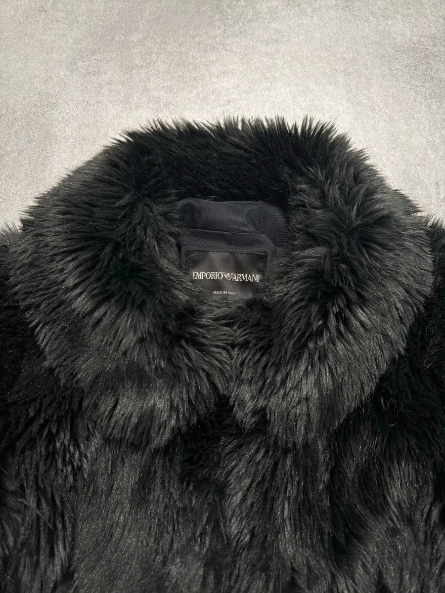 AW2014 Emporio Armani Faux Fur Puffy Jacket VELALEh 2