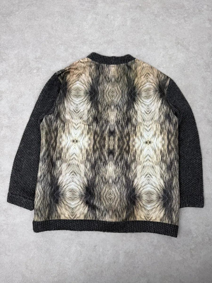 AW2014 Emporio Armani Faux Fur Trompe L’oeil Sweater LFhZvAF 5
