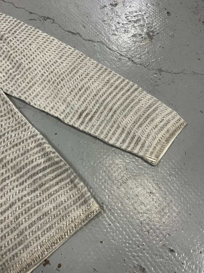 AW2014 Emporio Armani Grey Abstract Wave Sweater MsVGrGY 5