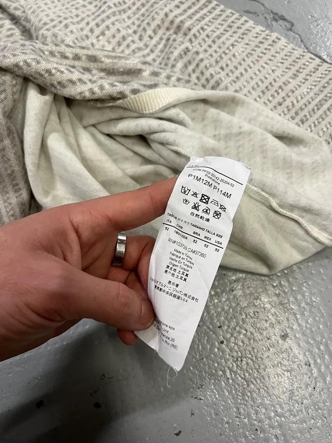 AW2014 Emporio Armani Grey Abstract Wave Sweater MsVGrGY 8