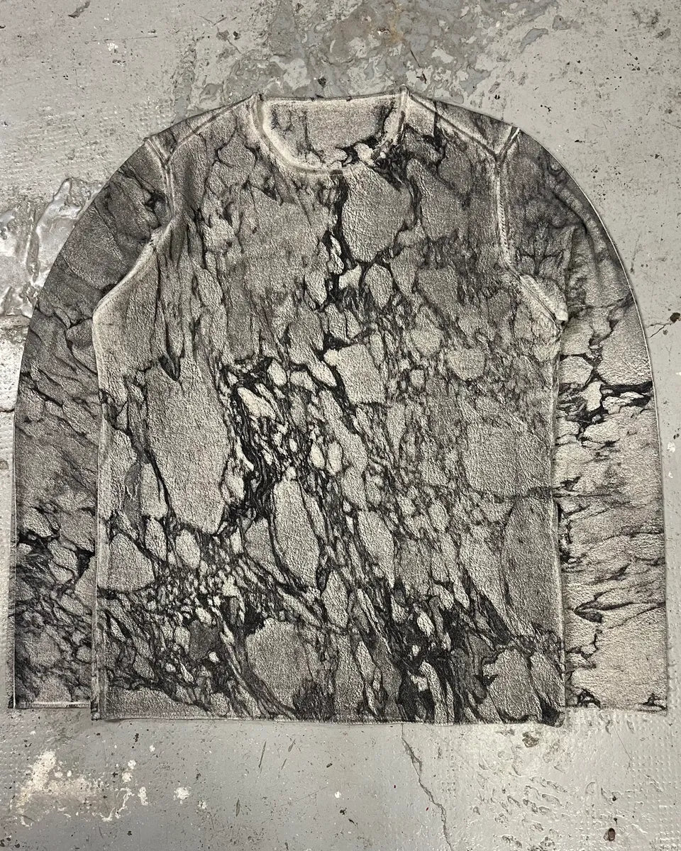 AW2014 Emporio Armani Grey Avant-Garde Abstract Sweater (S/M) cgGwEcf 0