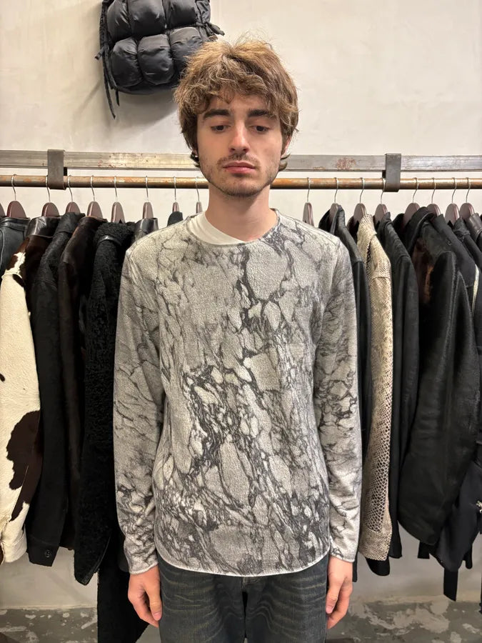 AW2014 Emporio Armani Grey Avant-Garde Abstract Sweater (S/M) cgGwEcf 1