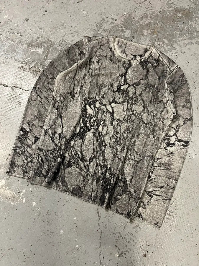 AW2014 Emporio Armani Grey Avant-Garde Abstract Sweater (S/M) cgGwEcf 4
