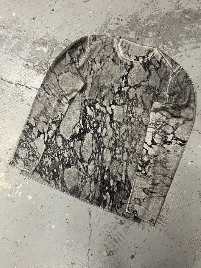 AW2014 Emporio Armani Grey Avant-Garde Abstract Sweater (S/M) cgGwEcf 5