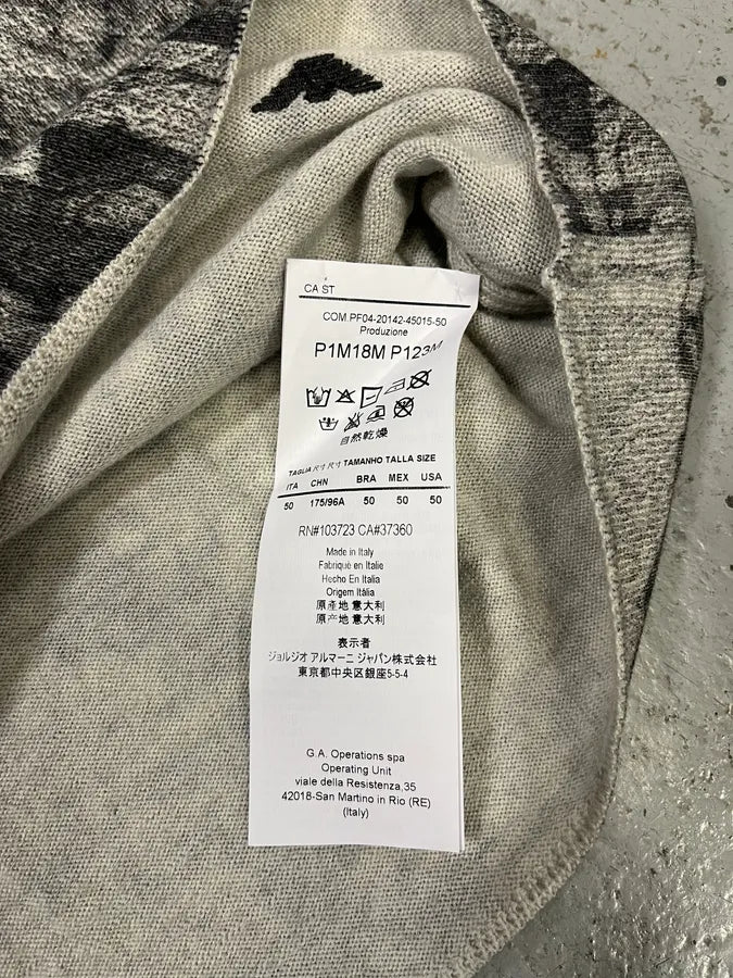 AW2014 Emporio Armani Grey Avant-Garde Abstract Sweater (S/M) cgGwEcf 7