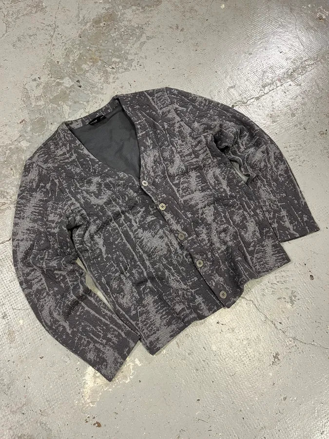 AW2014 Emporio Armani Raw Grey Cardigan (M/L) NQgoIMb 0