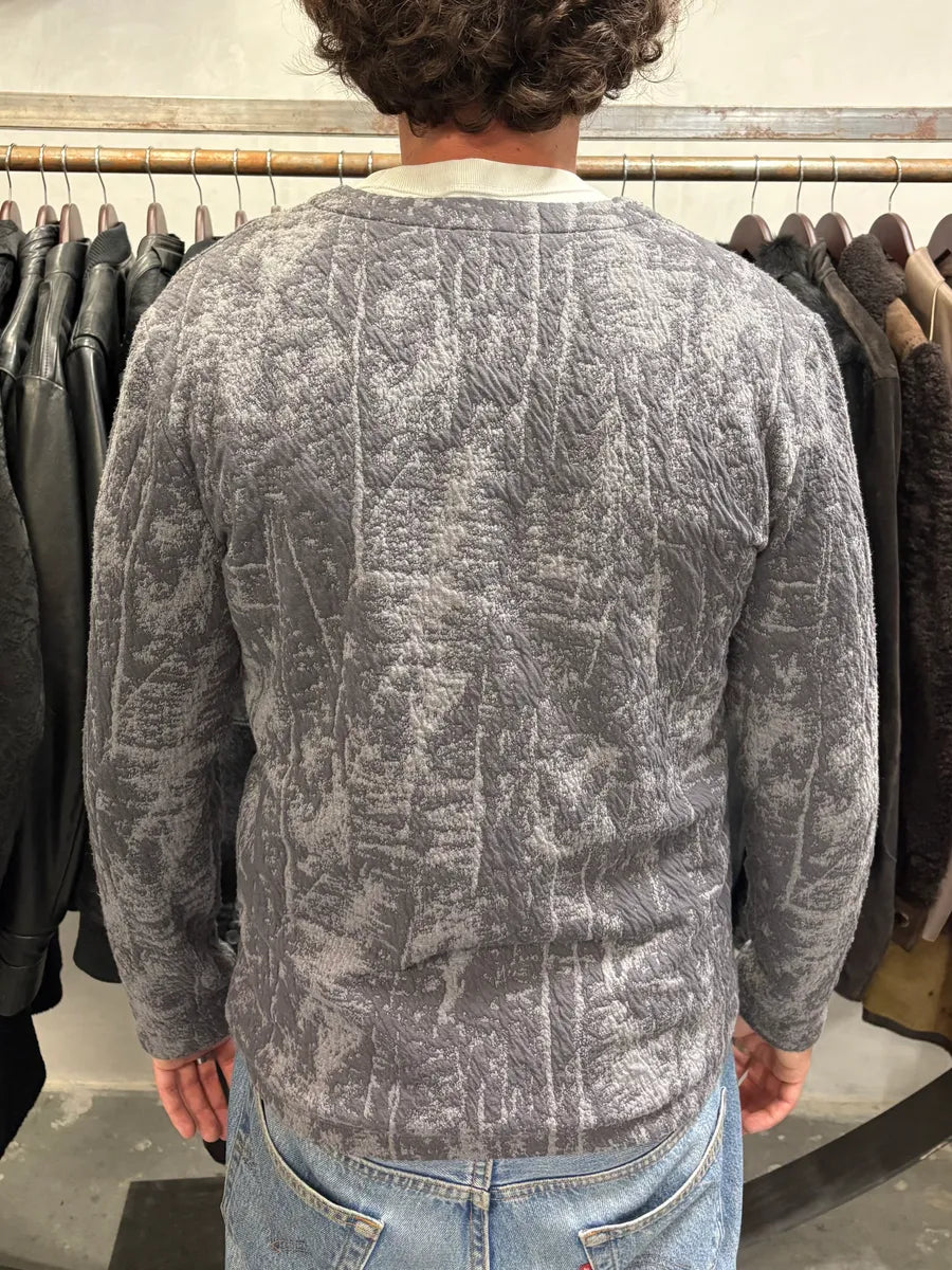 AW2014 Emporio Armani Raw Grey Cardigan (M/L) NQgoIMb 2
