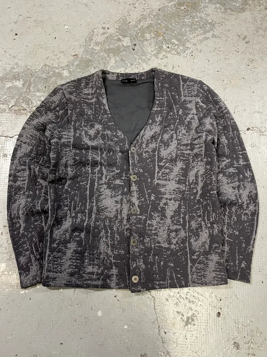 AW2014 Emporio Armani Raw Grey Cardigan NQgoIMb 0
