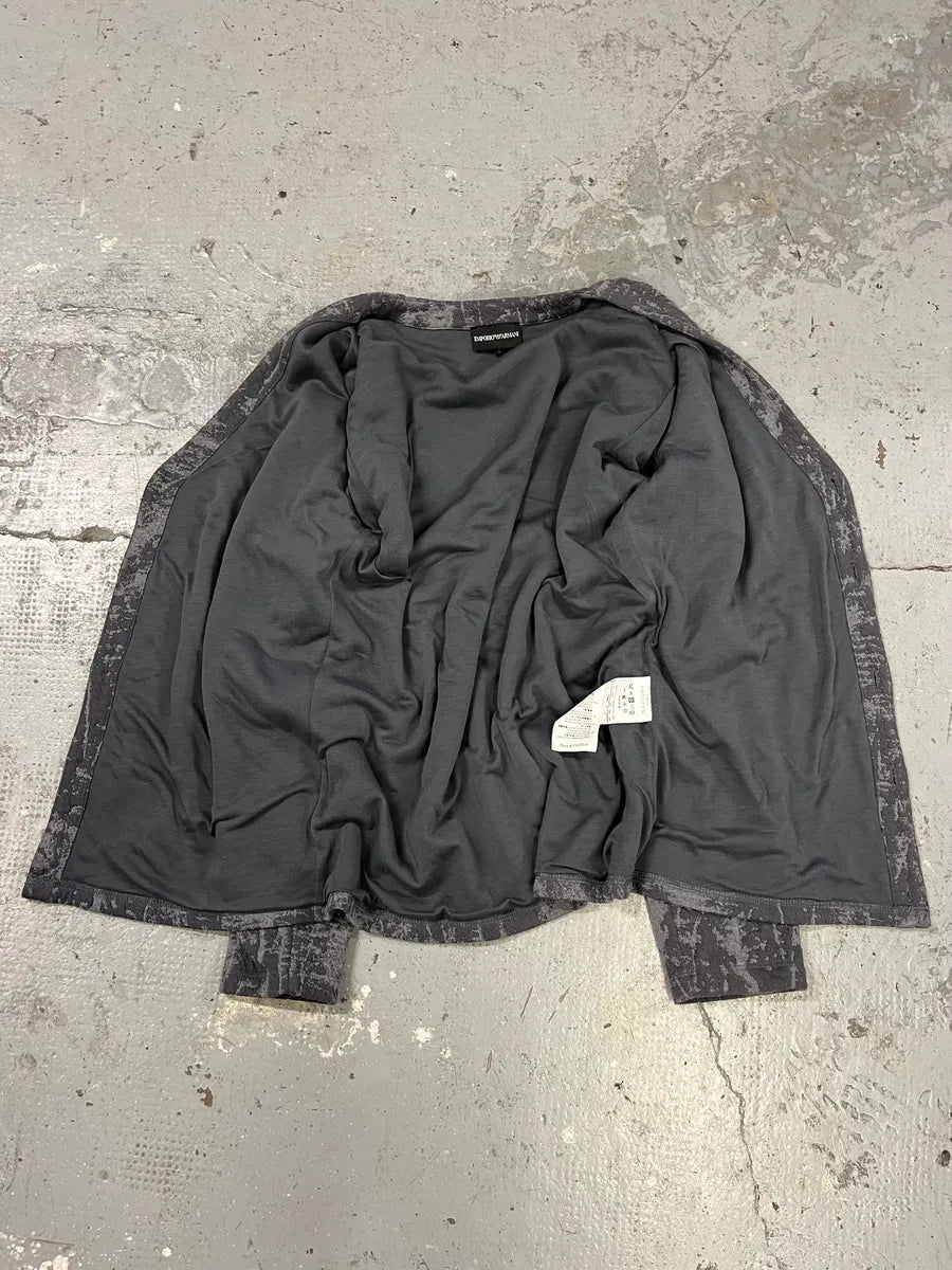 AW2014 Emporio Armani Raw Grey Cardigan NQgoIMb 8